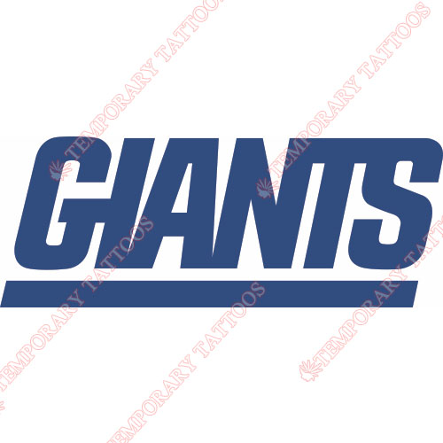 New York Giants Customize Temporary Tattoos Stickers NO.629